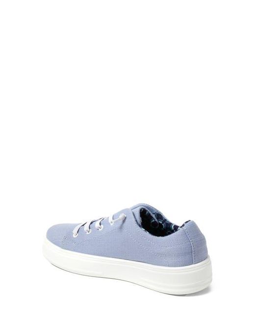 Dearfoams Blue Mabel Woven Slip-On Sneaker
