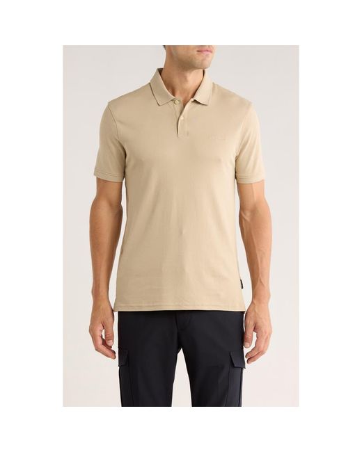 Calvin Klein Natural Liquid Touch Interlock Cotton Polo for men