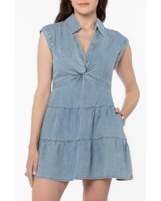 velvet heart denim dress Leena XS / Faded Black Keep it simple and stylish in this sleeveless denim dress Velvet Heart Starla Dress in