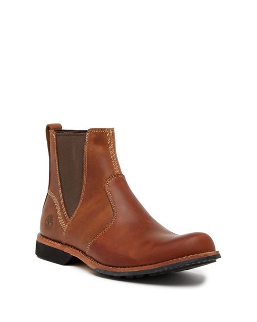 Timberland Brown City Casual Side Zip Chelsea Boot for men