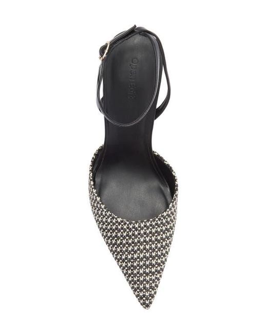 Open Edit Metallic Neesha Ankle Strap Pump