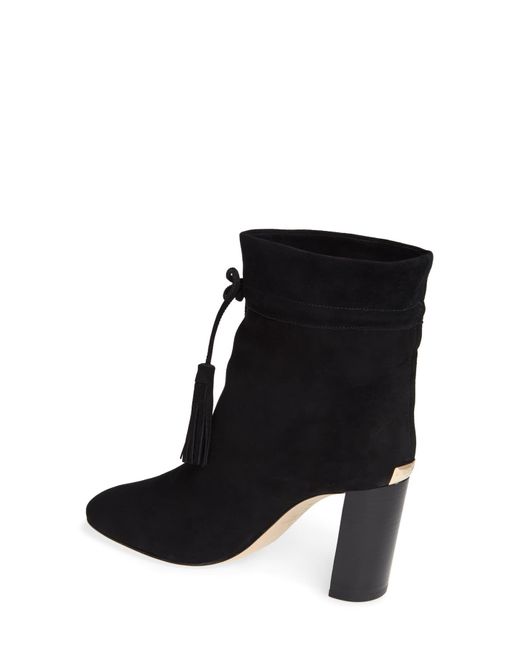 kate spade black suede booties