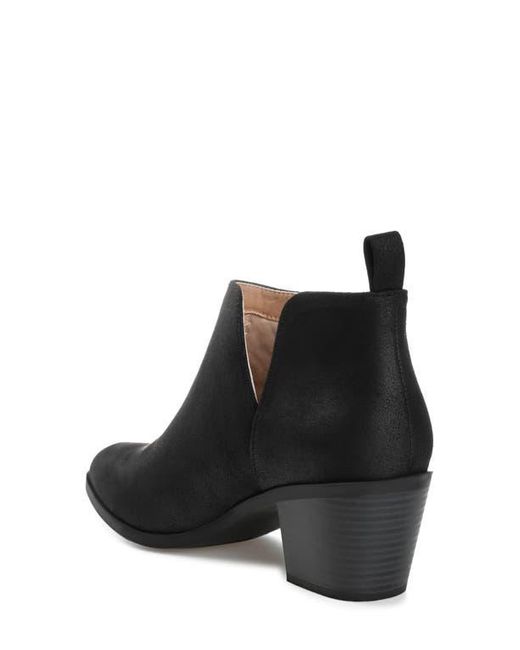 Journee Collection Black Journee Lola Patterned Ankle Bootie