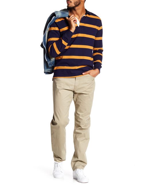 Lucky Brand Cotton 121 Heritage Slim Fit Pants 30 34 Inseam In Natural For Men Lyst