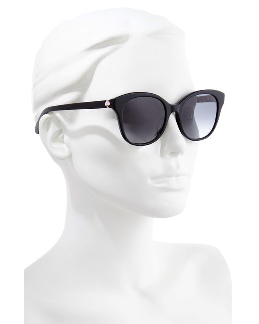 Kate Spade Black Bianka 52mm Gradient Cat Eye Sunglasses