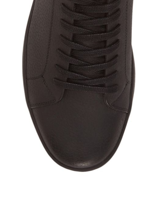 Vince Camuto Black Hallman Leather Sneaker for men
