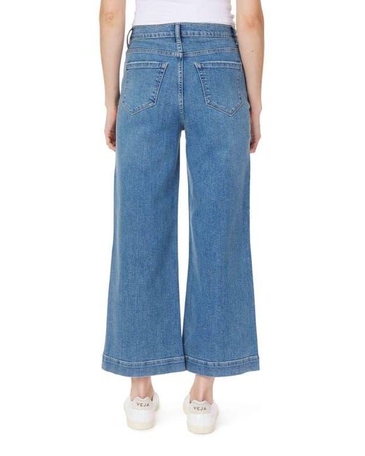 Kensie Blue The Crop Wide Leg Jeans