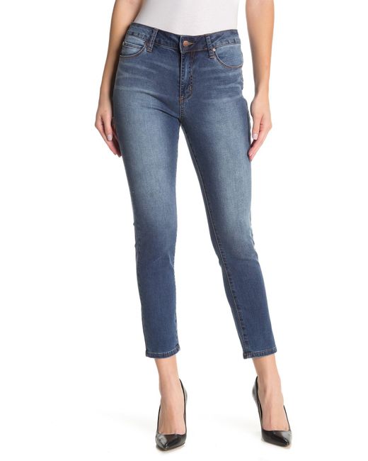 Tahari Denim Classic Mid Rise Skinny 