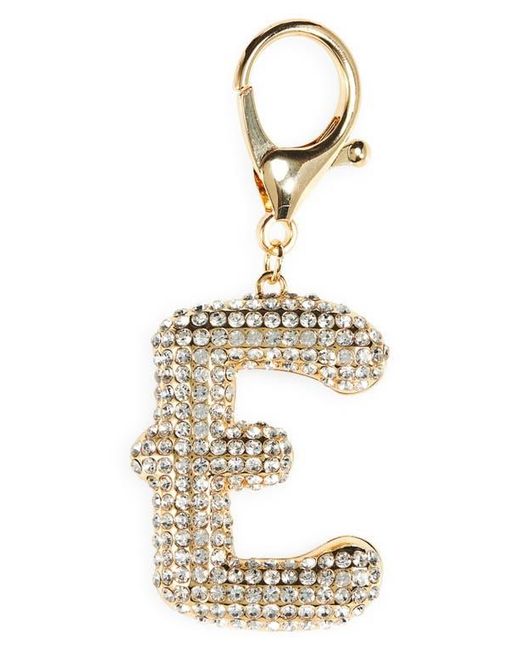 Leith Metallic Pavé Initial Bag Charm