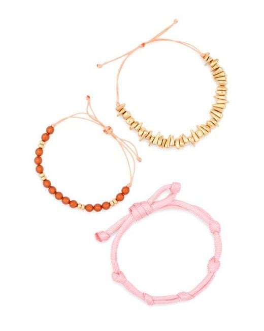 Leith Multicolor 3-Pack Assorted Slider Bracelets