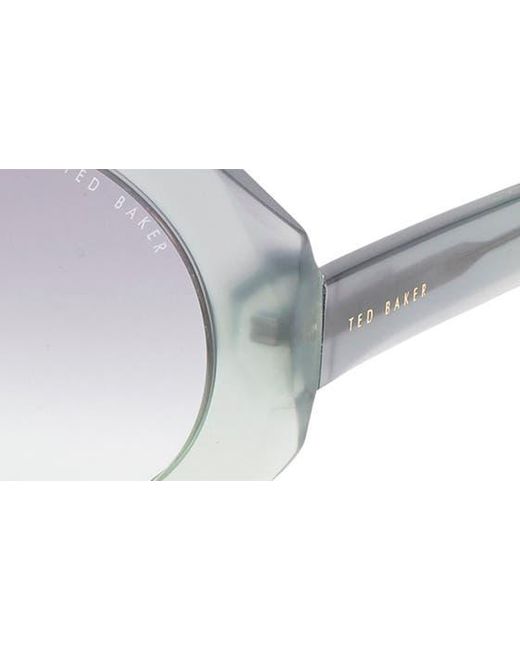 Ted Baker Gray 51mm Round Sunglasses