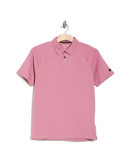 Kenneth Cole Pink Active Stretch Polo for men