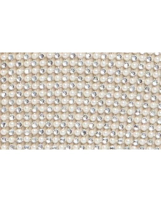Jessica Mcclintock Metallic Fayra Crystal Mesh Shoulder Bag