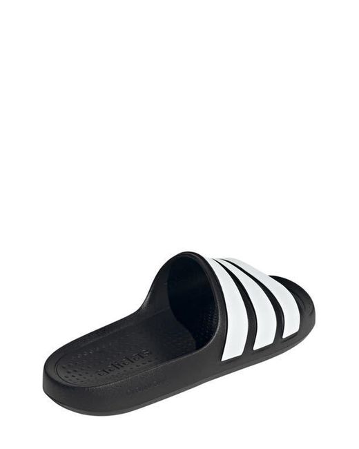 Adidas White Adilette Flow Slide Sandal for men