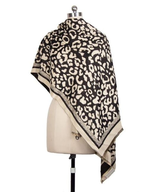 Saachi Black Reversible Scarf