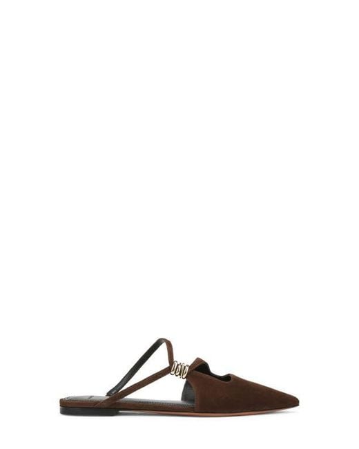 Vince Brown Gilia Strappy Pointed Toe Flat Mule