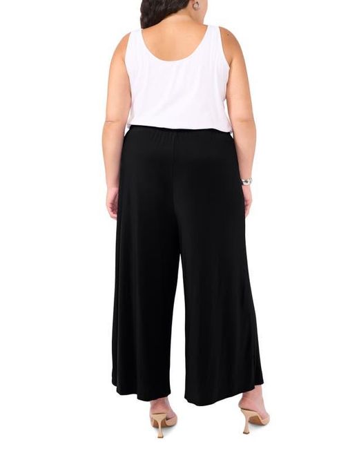 Vince Camuto Black Solid Drawstring Pants