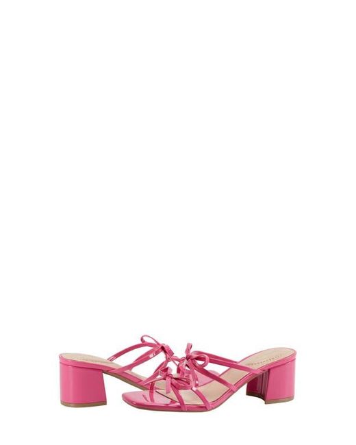 Bandolino Pink Margil Block Heel Bow Sandal