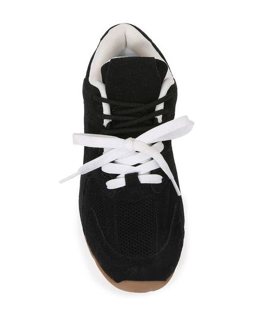 BERNESS Black Lula Double Lace Sneaker