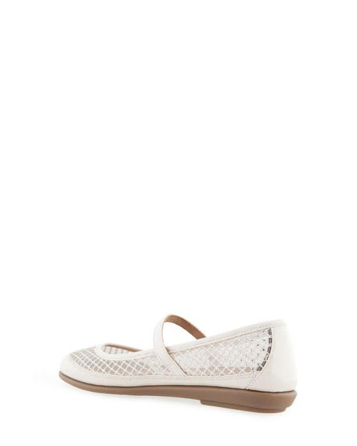 Aerosoles White Baylee Mesh Mary Jane Flat