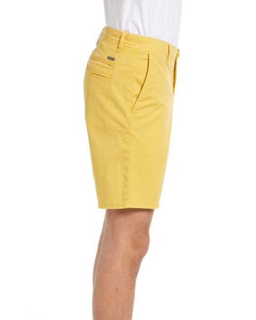 Rodd & Gunn Yellow The Peaks Regular Fit Shorts for men