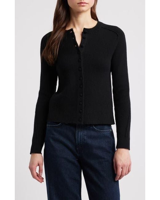 Rag & Bone Black Bridget Wool Blend Cardigan