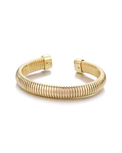 Adornia Metallic Omega Coil Cuff Bracelet