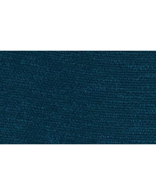 L'Agence Blue Brooke Double Breasted Crop Cotton Blend Blazer
