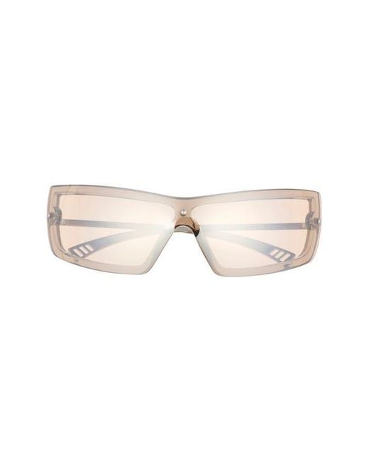 Le Specs Natural The Bodyguard Limited Edition Oversize Shield Sunglasses, 145Mm
