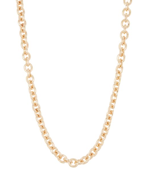 Nordstrom Metallic Texture Chunky Round Link Necklace