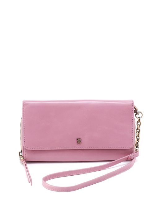 Hobo International Pink Rubie Leather Crossbody Bag
