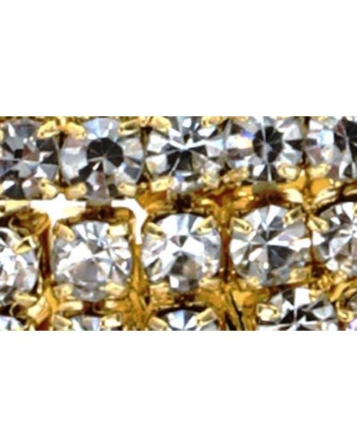 Panacea Metallic Crystal Drop Earrings