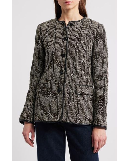 Rag & Bone Gray Barlet Cotton Tweed Jacket