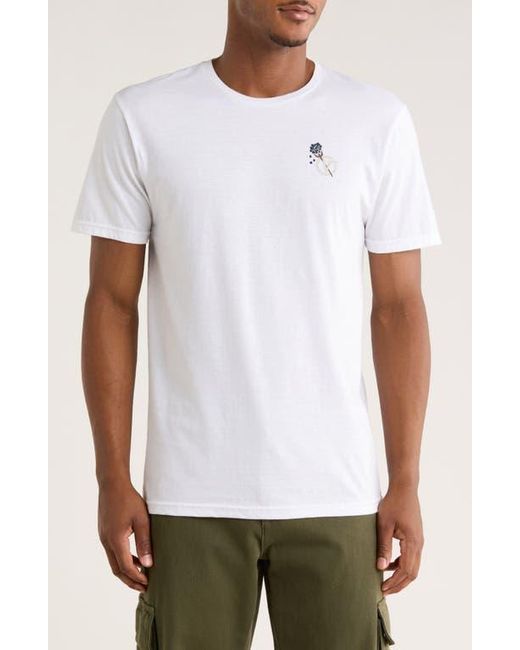Vans White The Wind Graphic T-Shirt for men