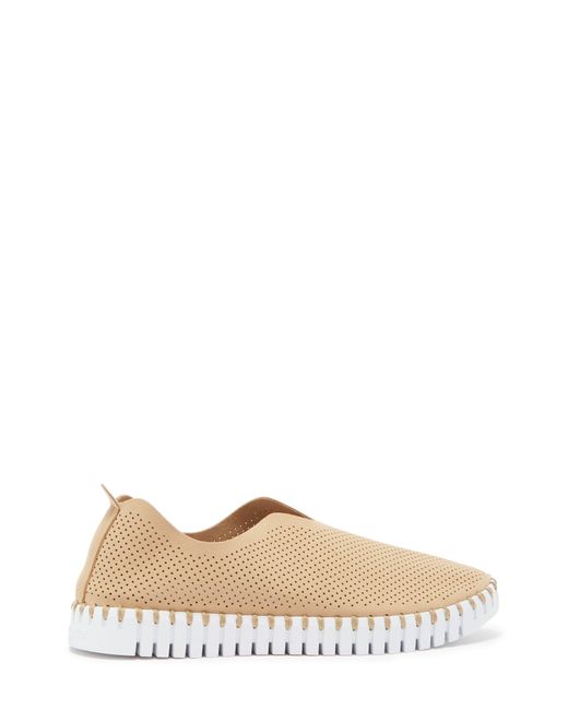 Ilse Jacobsen Natural Tulip Perforated Sneaker