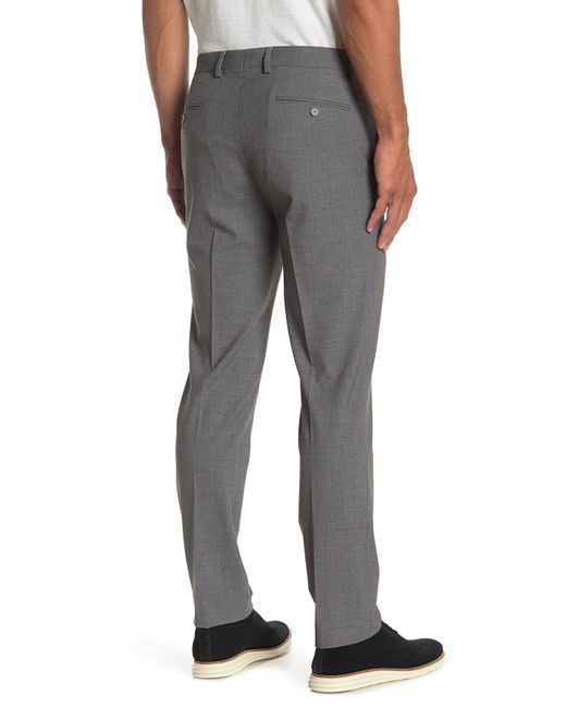 Calvin Klein Gray Grey Sharkskin Skinny Tapered Trousers for men