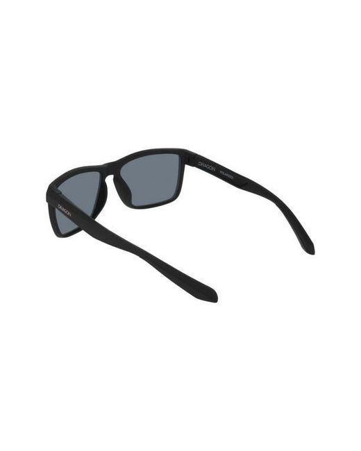Dragon Gray 58Mm Rectangular Sunglasses