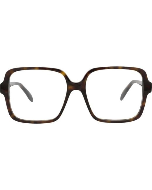 McQueen Black 55Mm Square Optical Glasses