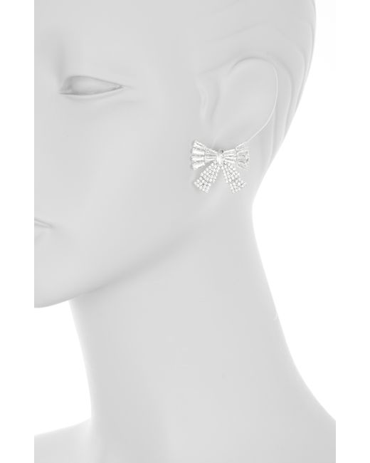 Tasha Metallic Cz Crystal Bow Earring