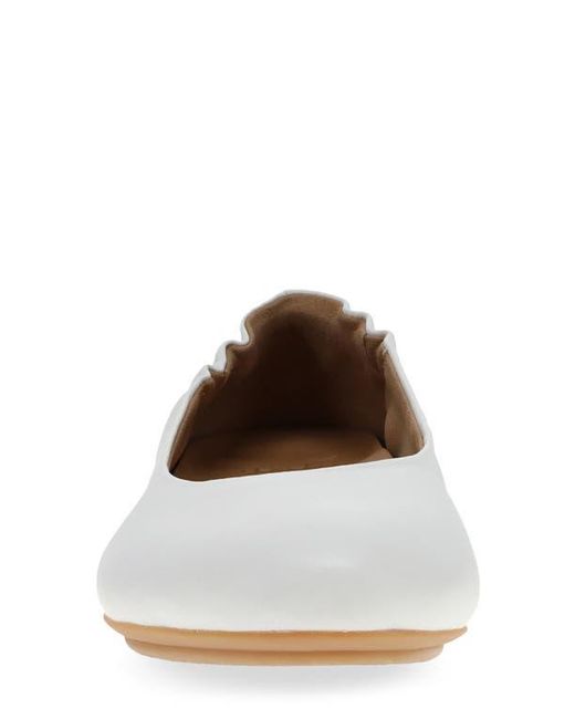 Dansko White Mollie Ballet Flat