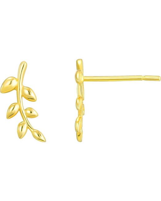 CANDELA JEWELRY Metallic 14K Branch Stud Earrings