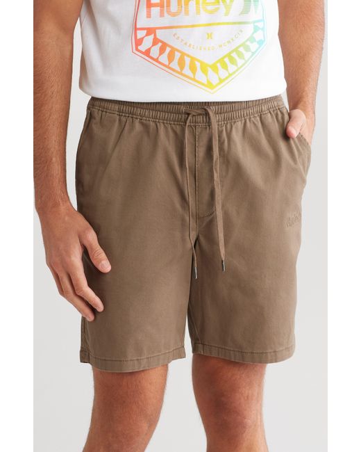 Hurley Multicolor Stretch Cotton Twill Shorts for men