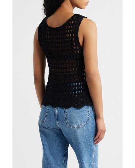 Ichi Black Knit Top