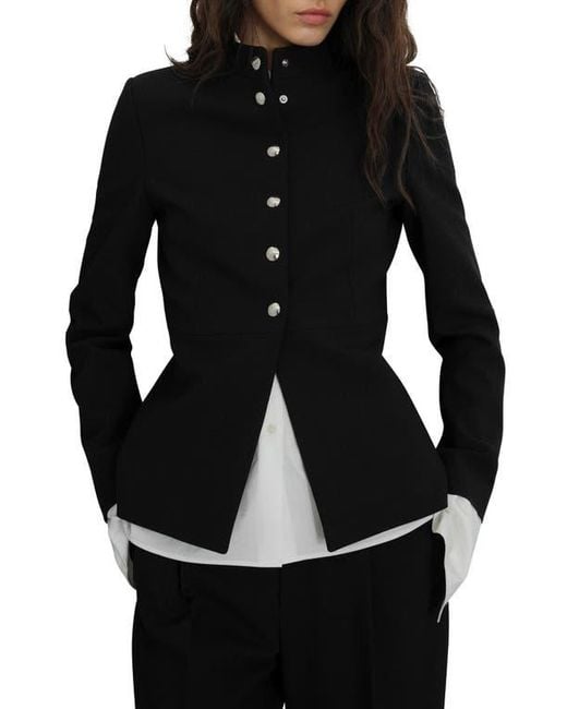 Mango Black Peplum Jacket