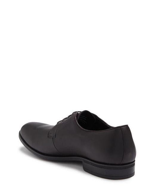 Gordon Rush Black Bailey Leather Plain Toe Derby for men