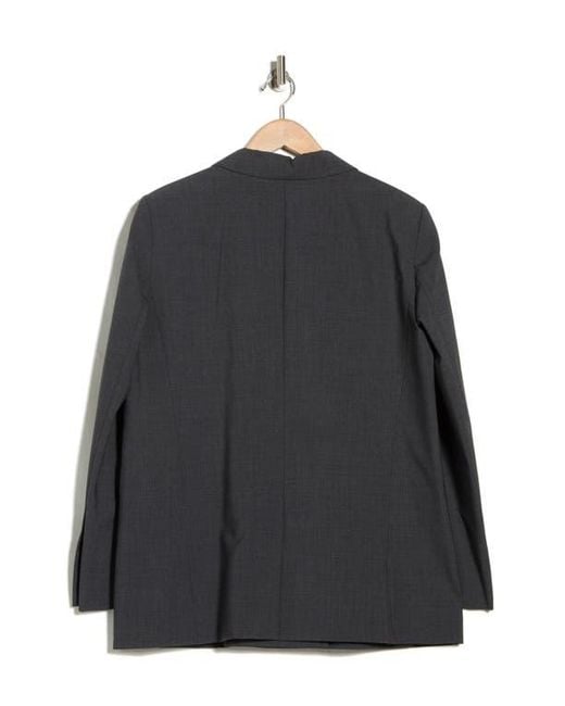 Twp Black Tabitha Double Breasted Wool Blend Blazer