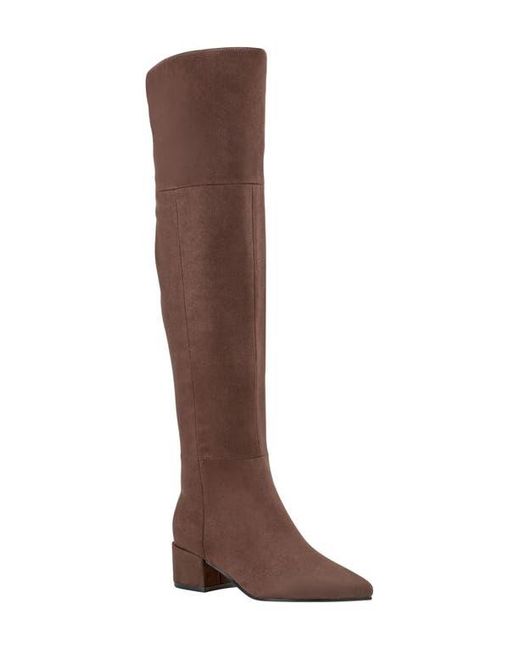 Marc Fisher Brown Lottie Over The Knee Boot