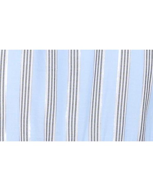 DKNY Blue Metallic Stripe Dress