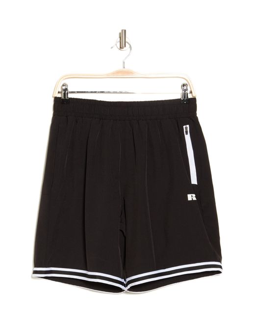 Russell Black Ripstop Basketball Shorts for men
