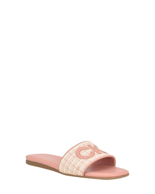 Calvin Klein Pink Yides Slide Sandal